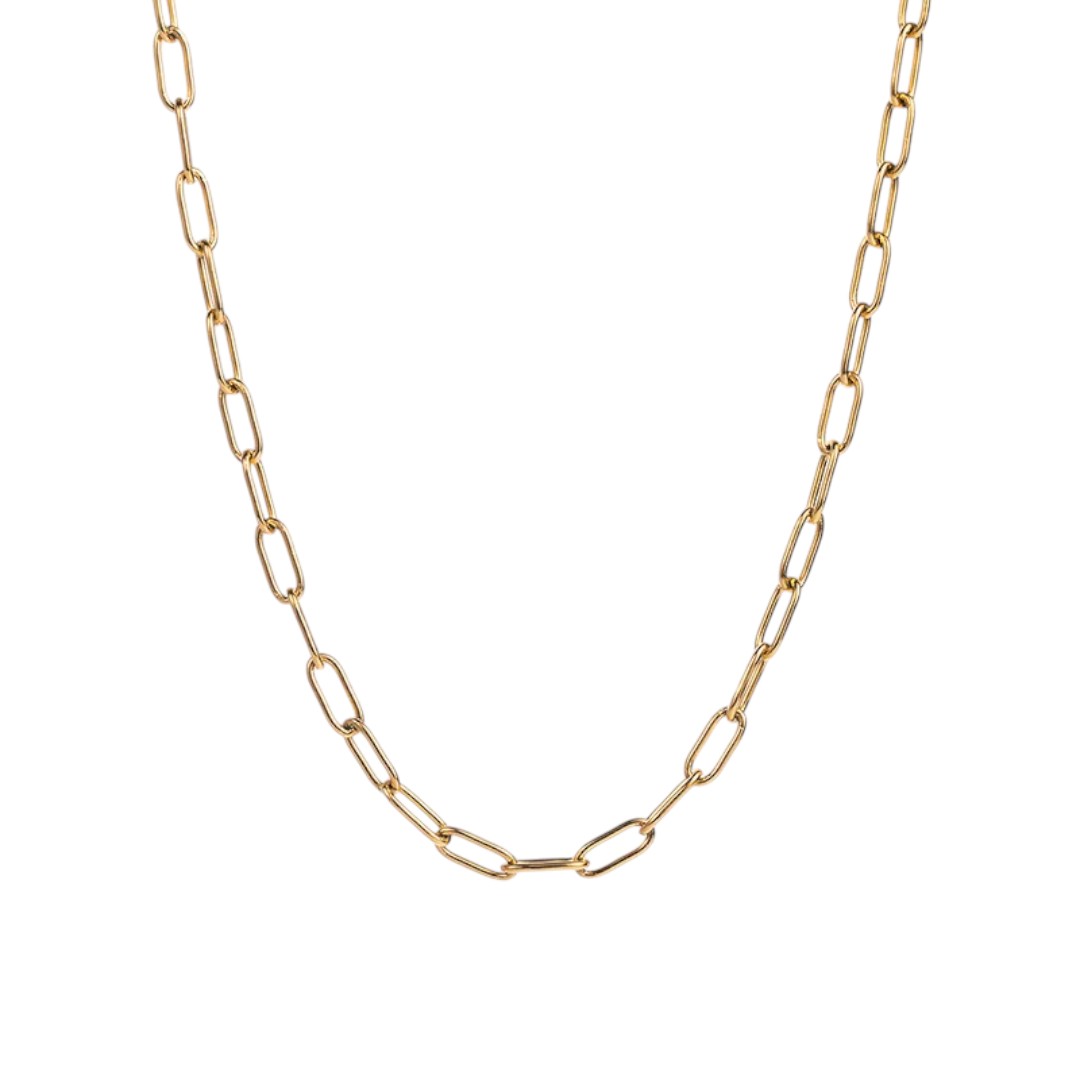 Collar de Acero Inoxidable Chapado en Oro de 18K para Dama