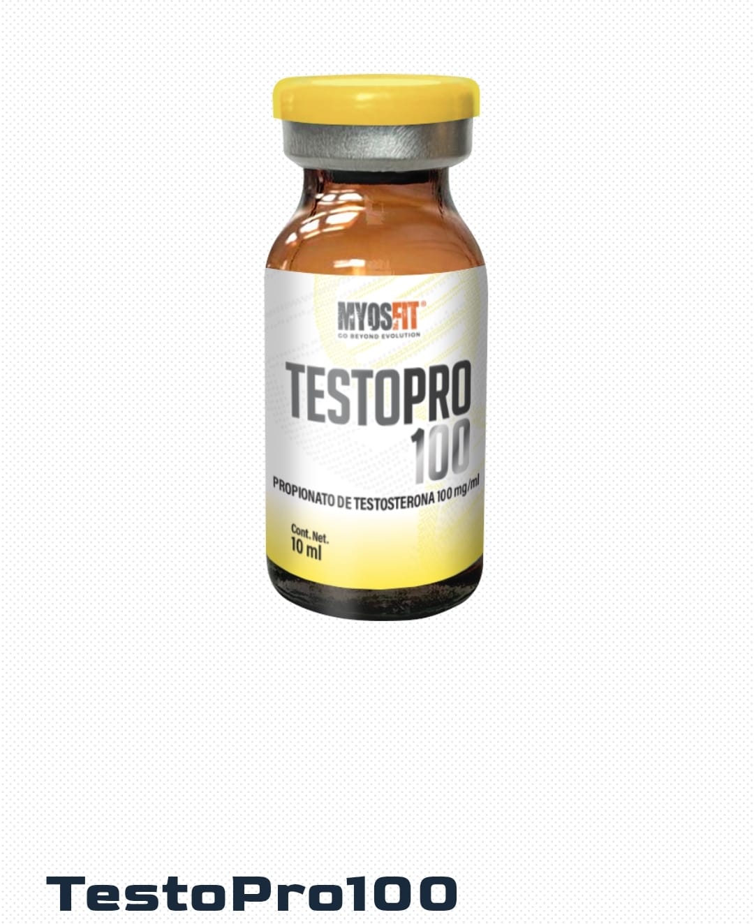 TESTOPRO100 - Propionato de Testosterona - Inyectable - 100mg/ml 10ml - Myosfit - Definición rápida, fuerza intensa y efecto inmediato