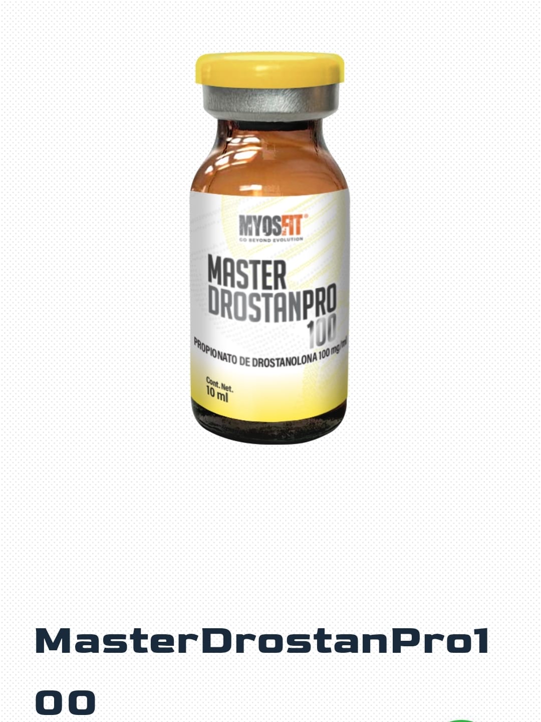MASTERDROSTANPRO100 - Masteron - Inyectable - 100mg/ml 10ml - Myosfit - Definición seca y dureza muscular con estética de competencia