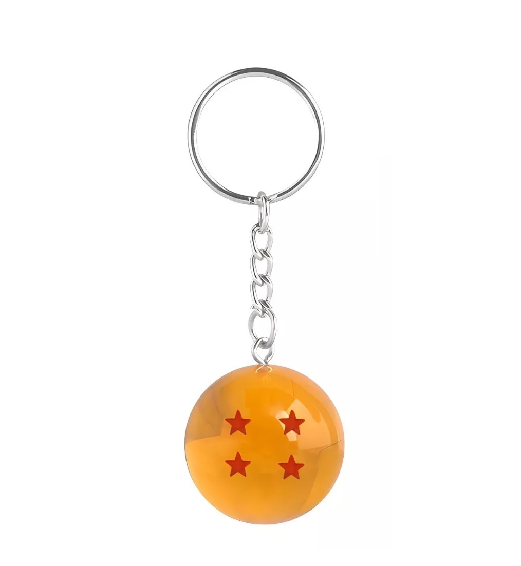 Nuevo Llavero Esfera Del Dragon 4 Estrellas Dragon Ball Goku