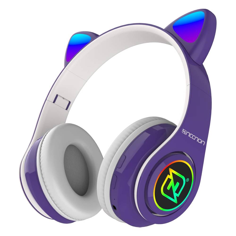 Audífonos Inalámbricos Gamer Necnon NBH-07 Alcan 10m Morado