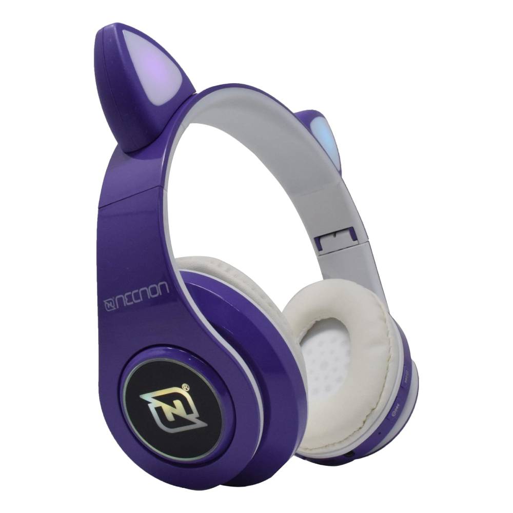 Audífonos Inalámbricos Gamer Necnon NBH-07 Alcan 10m Morado