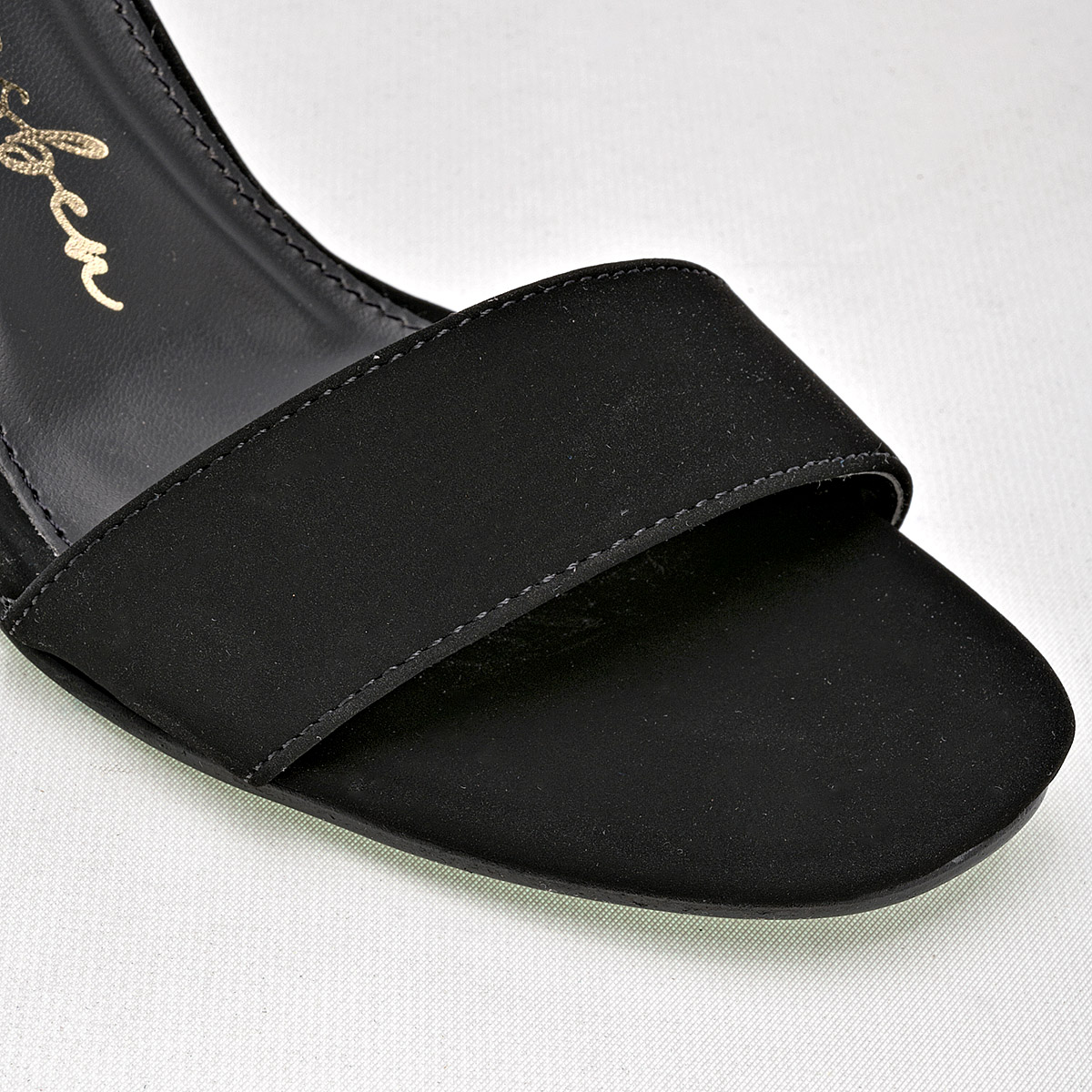 ZAPATILLA TACON 7 CM MUJER CLASBEN CHAPARRIT NEGRO 