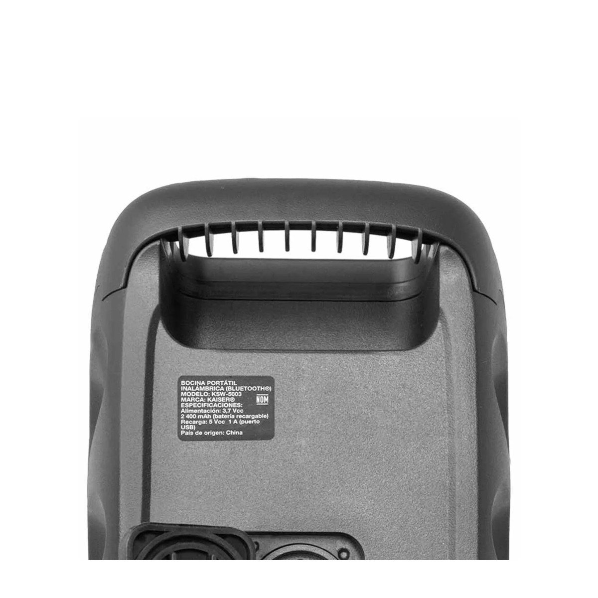 Bocina recargable KSR 2x3” Kaiser con Bluetooth y KSR-Link KSW-5003