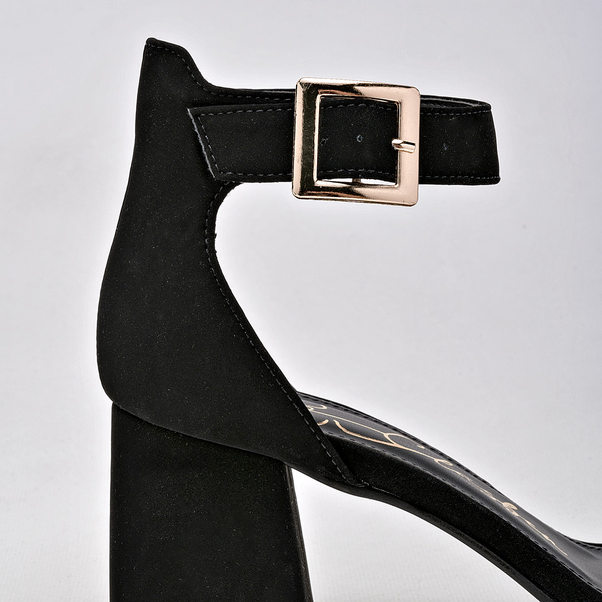 ZAPATILLA TACON 7 CM MUJER CLASBEN CHAPARRIT NEGRO 