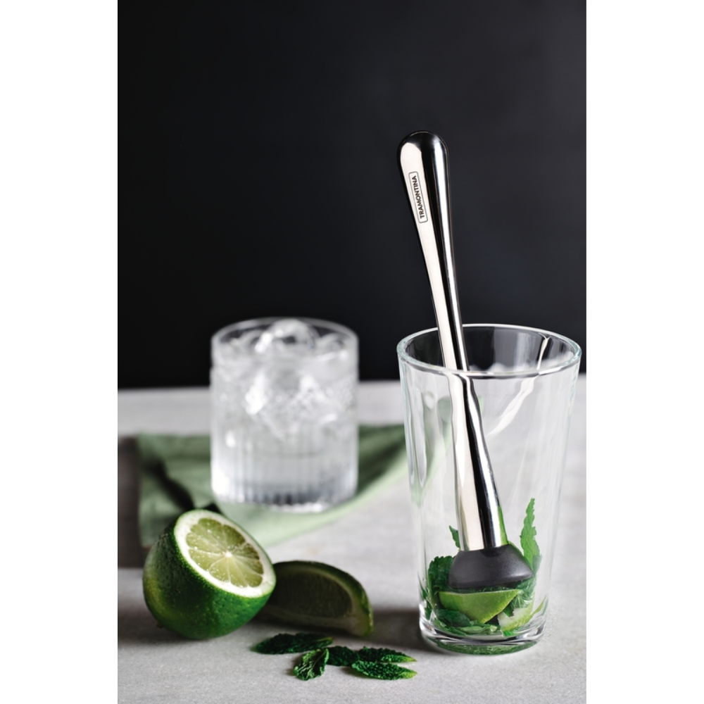 Muddler para Coctelería Tramontina Acero Inoxidable con Punta Dentada 22.4 cm