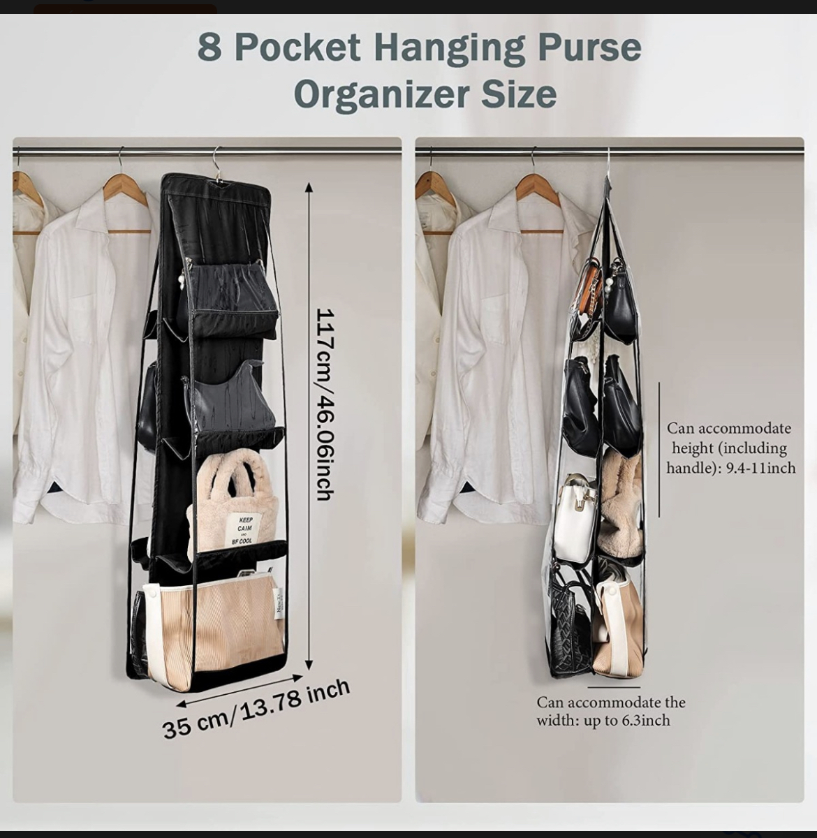 Organizador De Bolsas Para Colgar En Armario 2pk