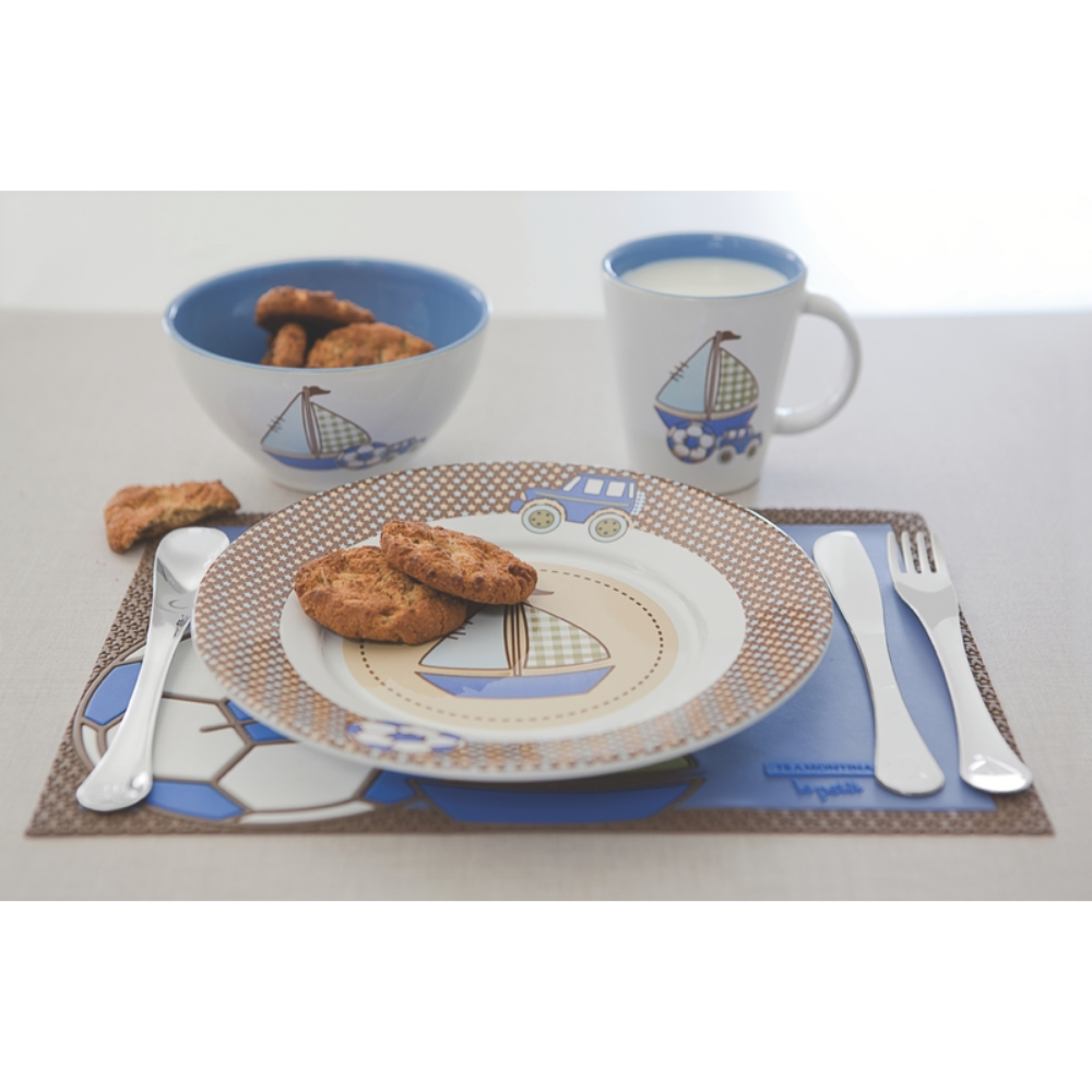 Juego de Cubiertos Infantiles Tramontina Le Petit - Acero Inoxidable, Diseño en Relieve, 2 Piezas Ergonómicas y Duraderas