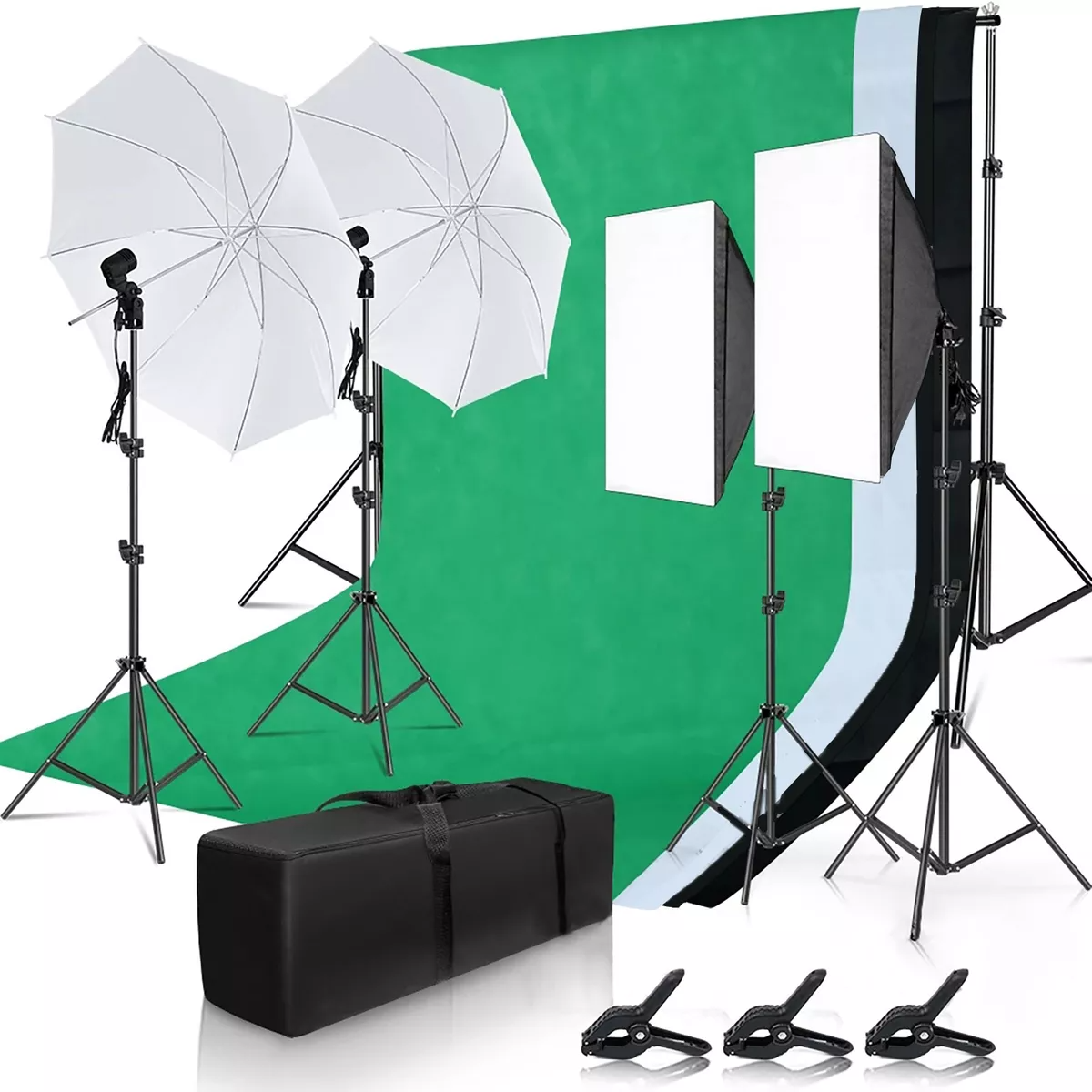 Kit De Luces De Fotografía De Estudio Andoer Set De Iluminac
