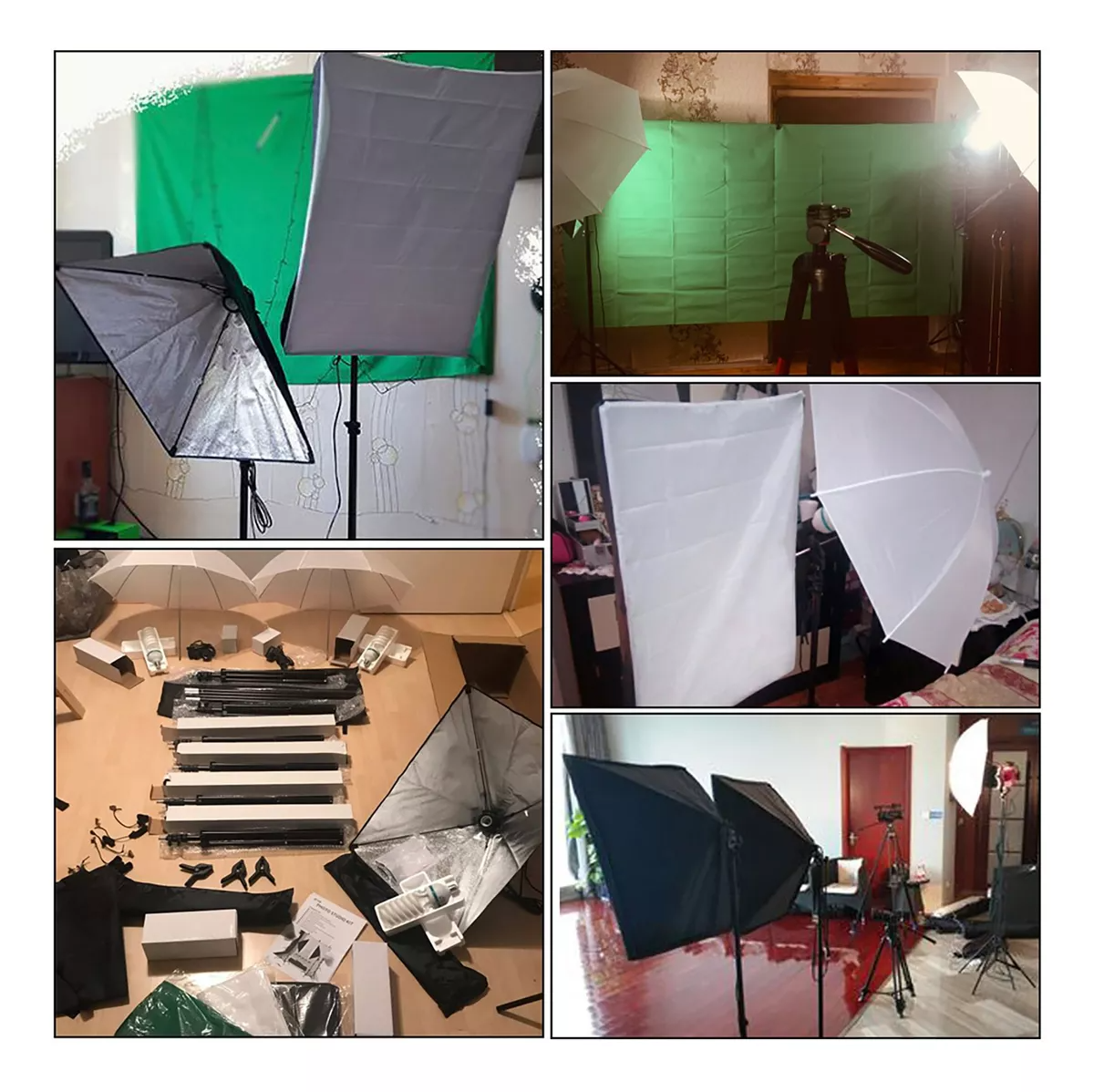Kit De Luces De Fotografía De Estudio Andoer Set De Iluminac