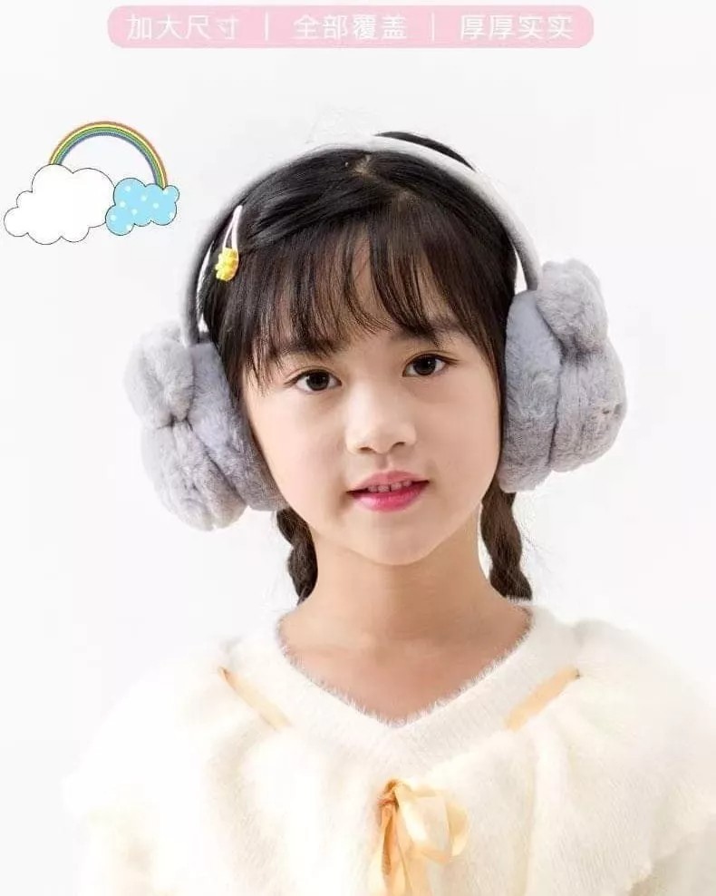 Orejeras Peluche, Ideal Para Invierno, Personajes Divertidos,oso azul