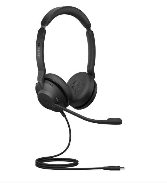 Jabra Auriculares Evolve 20 MS Stereo, Alámbrico, Bluetooth, USB-C, Negro