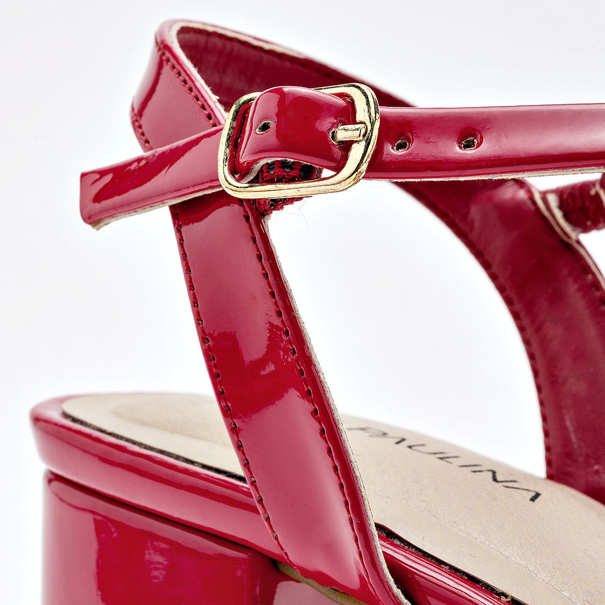 ZAPATILLA TCON 5 CM MUJER LADY PAULINA 38602 ROJO CHAROL CHAROL 