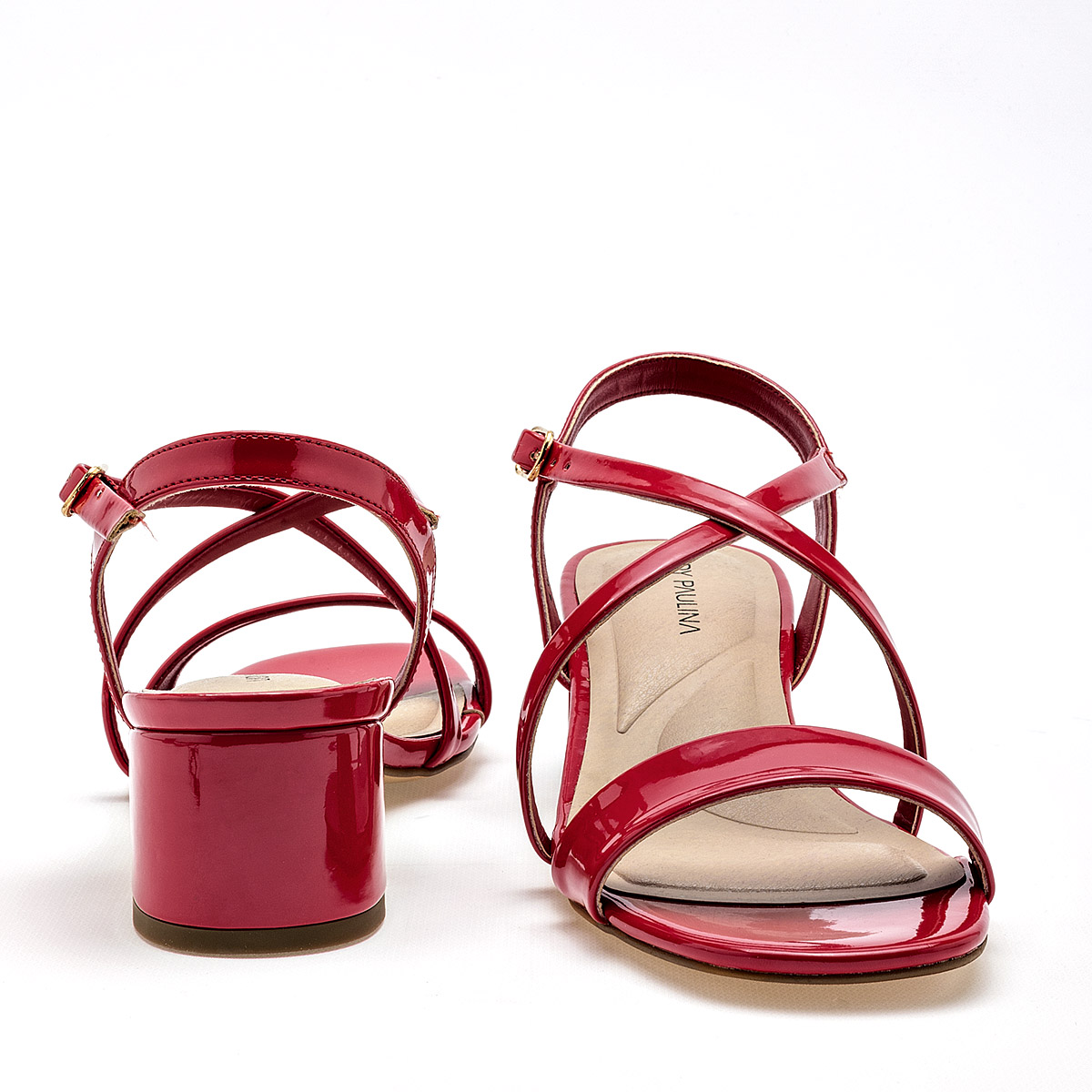 ZAPATILLA TCON 5 CM MUJER LADY PAULINA 38602 ROJO CHAROL CHAROL 