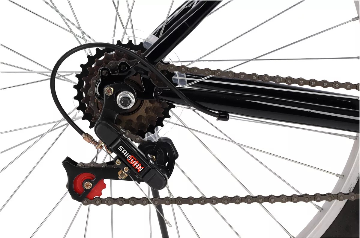 Bicicleta Rodada 26 21 Velocidades Para Adulto Ecoride Color Negro
