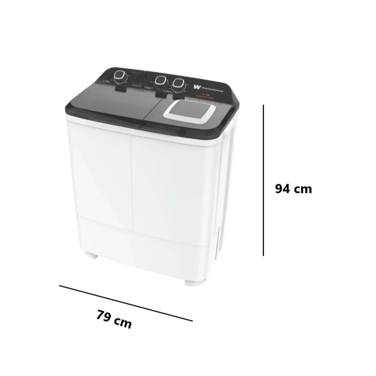 Lavadora Doble Tina White Westinghouse 11 Kilos Carga Superior Blanca WWXCTT11703BK