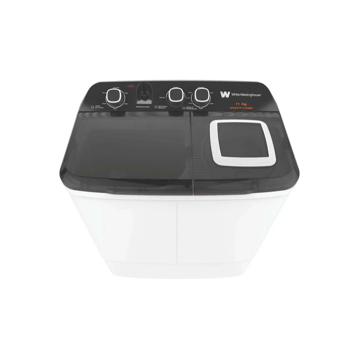 Lavadora Doble Tina White Westinghouse 11 Kilos Carga Superior Blanca WWXCTT11703BK