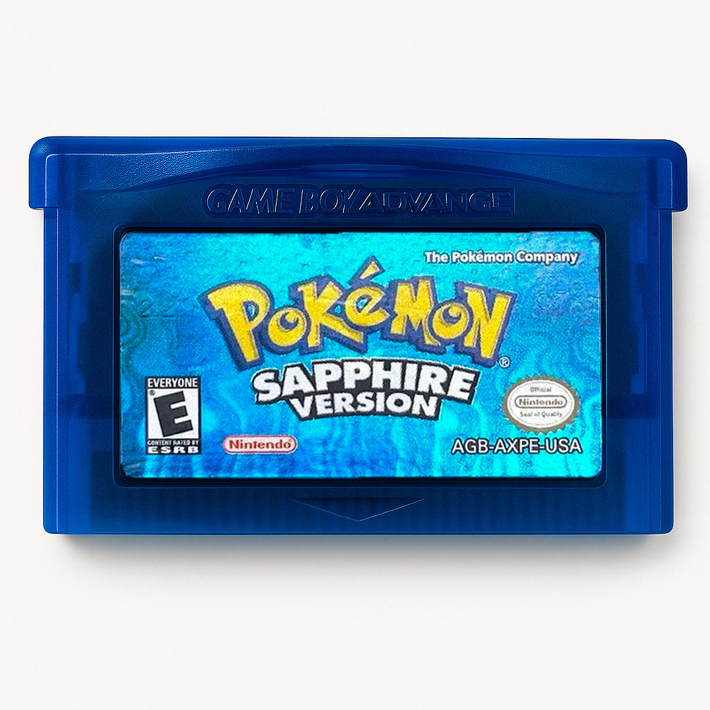 Pokémon Sapphire Gba Juego Físico En Caja Con Protección.