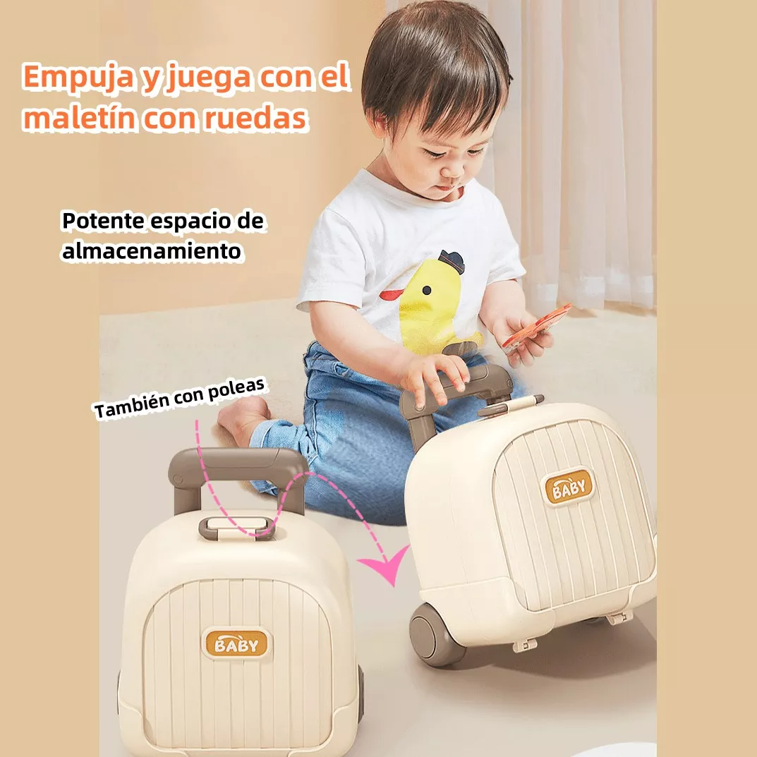 Juguetes De Sonajero Mordedor Molar Caja Trolley + 10 Piezas