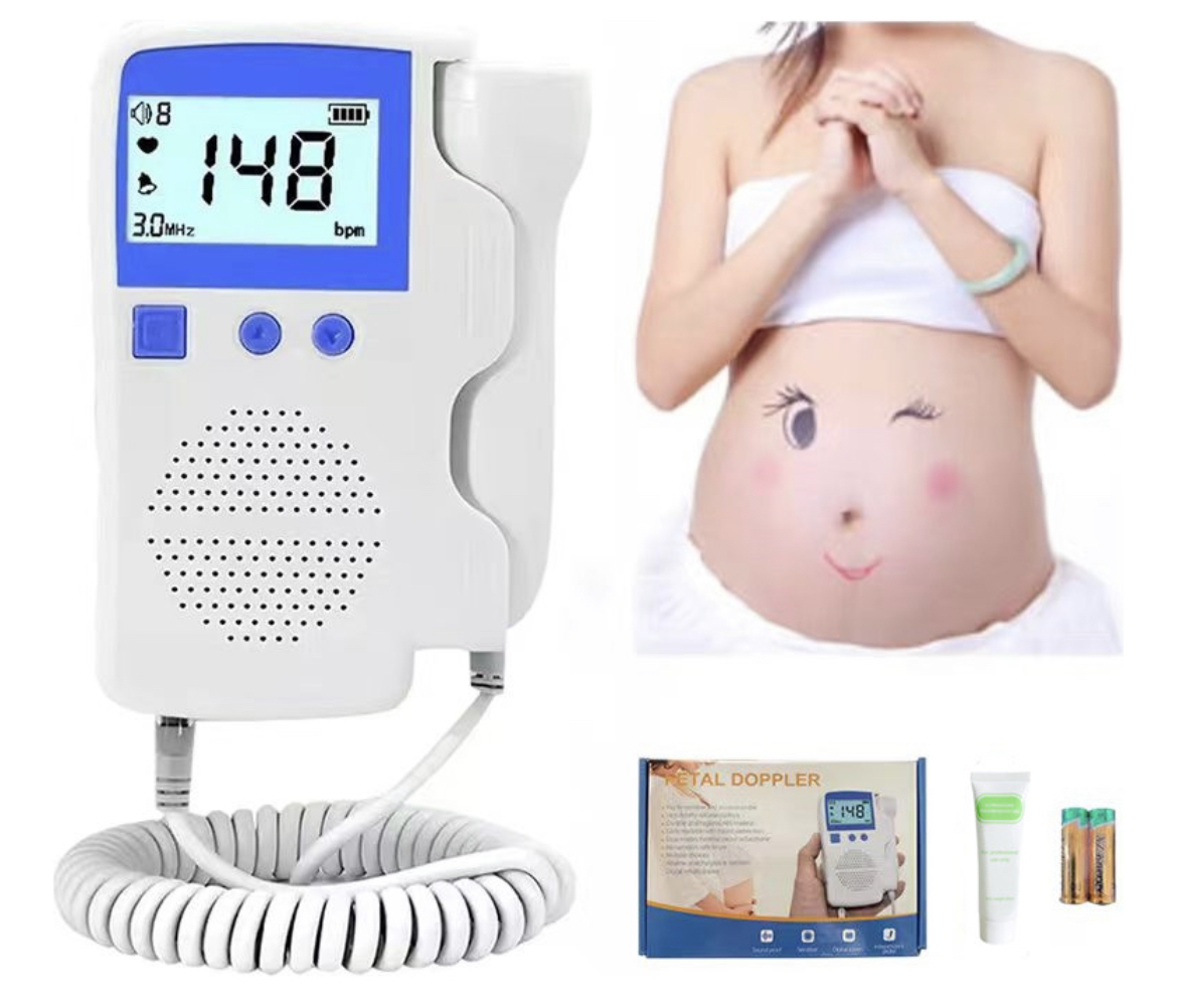 Detector De Frecuencia Cardíaca Fetal Doppler +gel  Batería