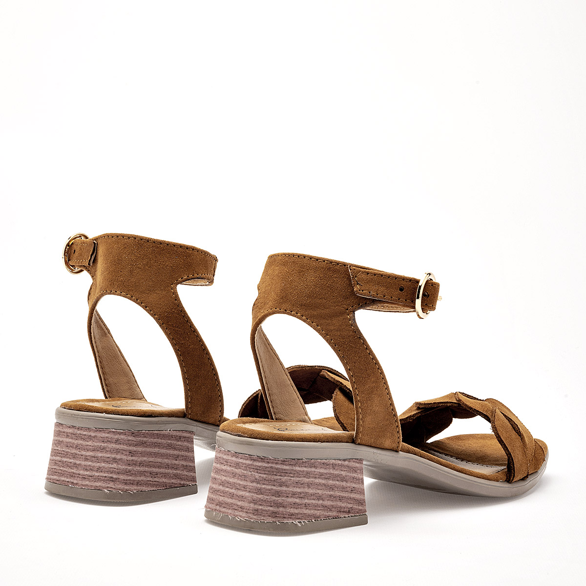 ZAPATILLA TACON 4 CM MUJER BEEN CLASS 18965 CAMEL DURAZNO 