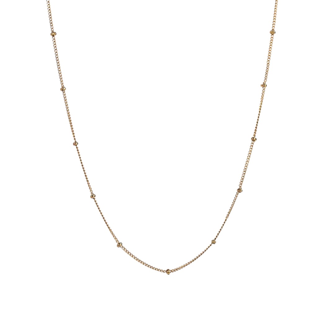 Collar Elegante de Acero Inoxidable Chapado en Oro de 18K para Dama