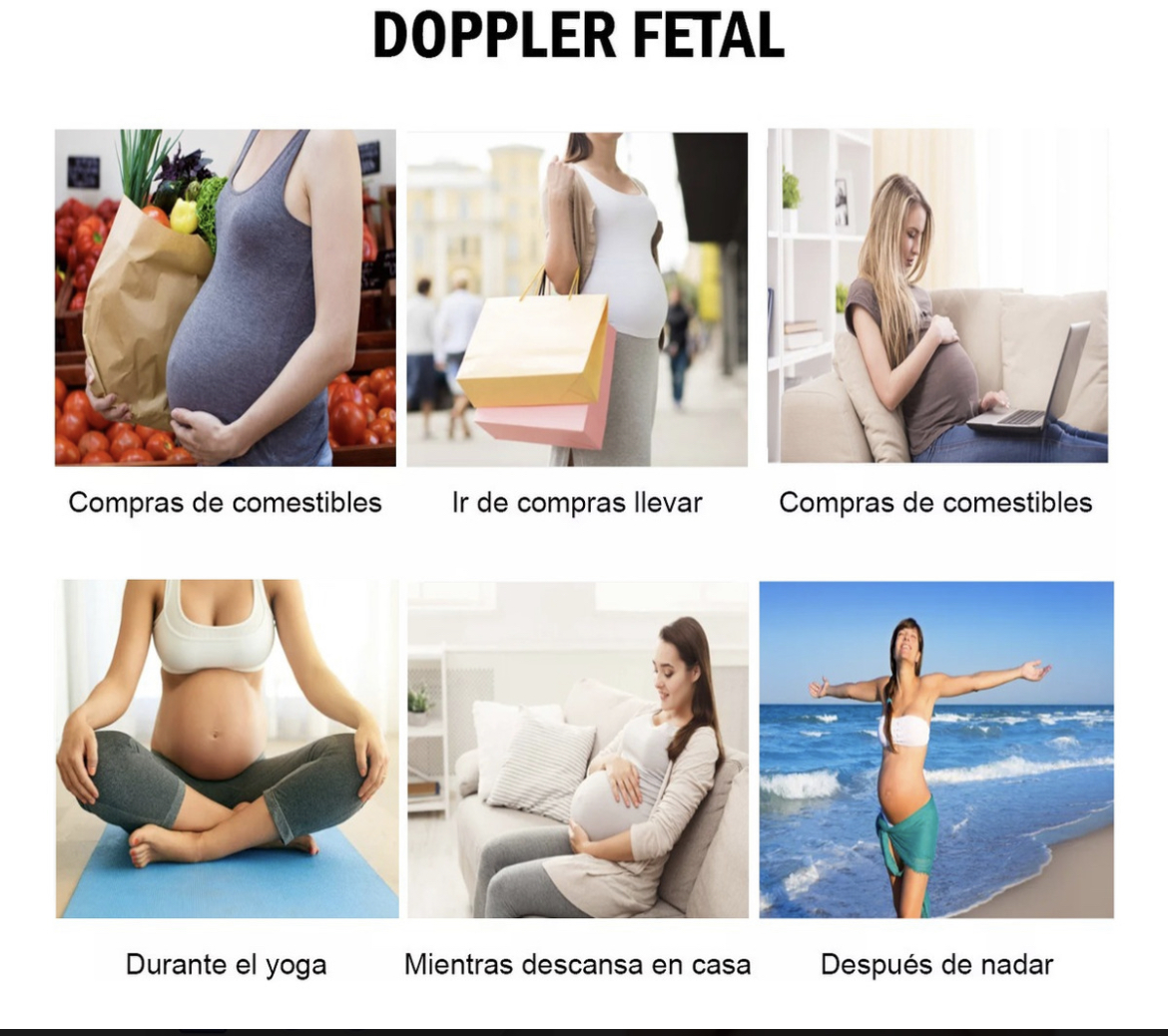 Detector De Frecuencia Cardíaca Fetal Doppler +gel  Batería