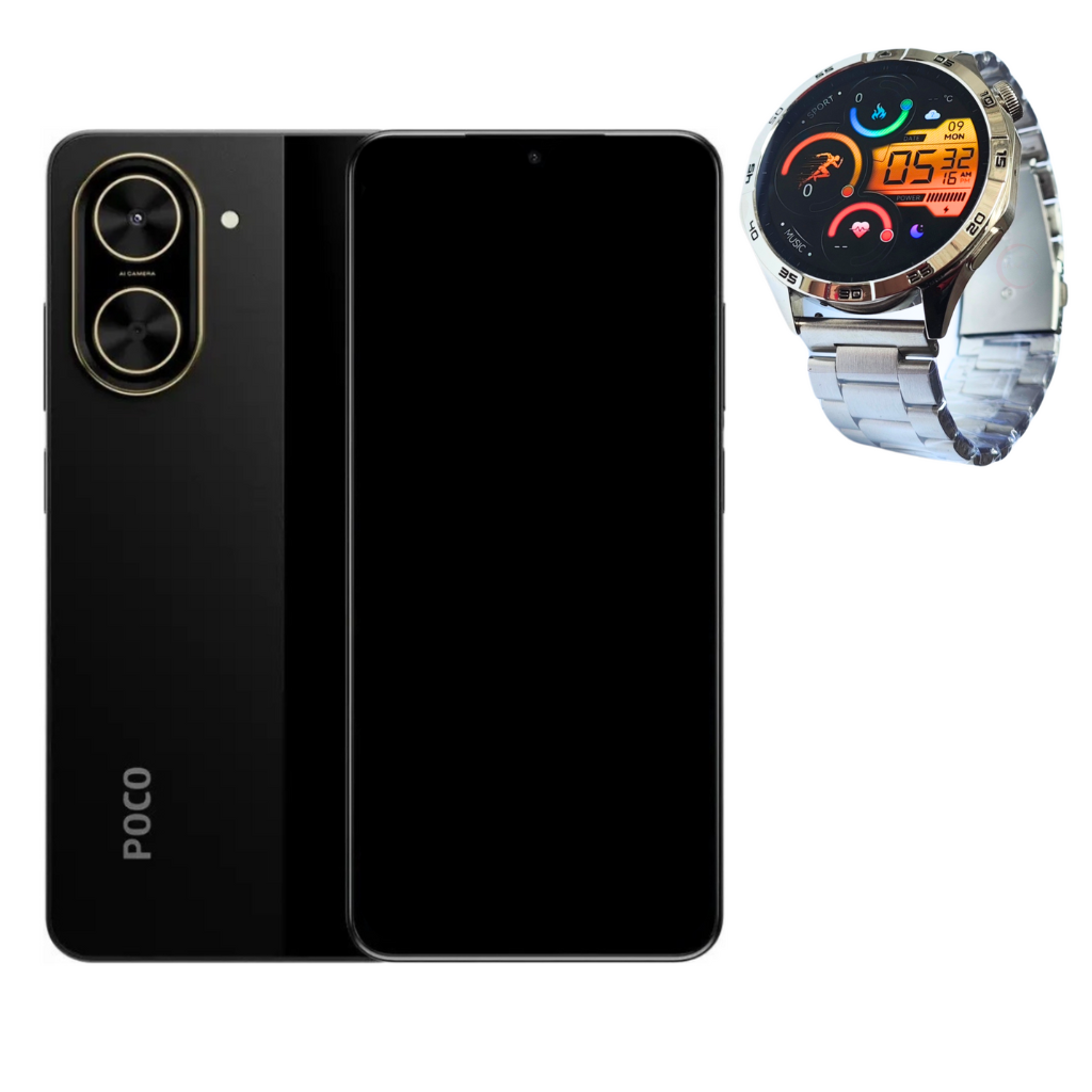 Xiaomi Poco C71 128gb Rom/4gb Ram + G-tide Power Smartwatch