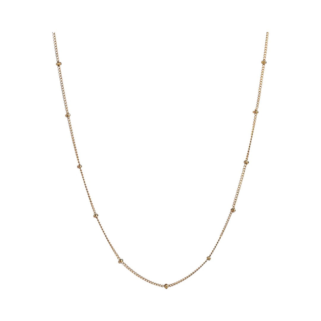 Collar Elegante de Acero Inoxidable Chapado en Oro de 18K para Dama