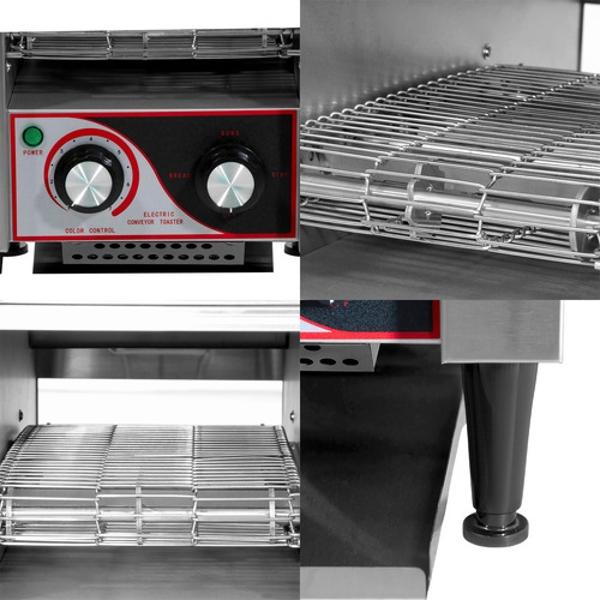 Tostadora Pan Electrica Industrial 150 Rebanadas 7 Vel Acero Gutstark Home