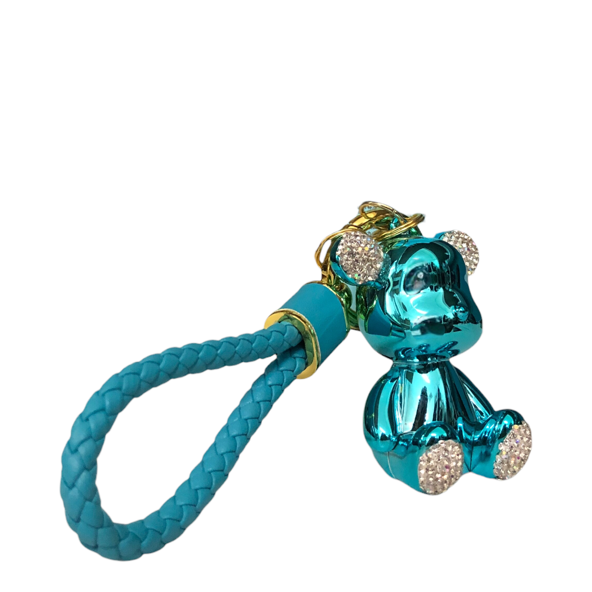 Llavero Colgante Osito Color Azul Brillante