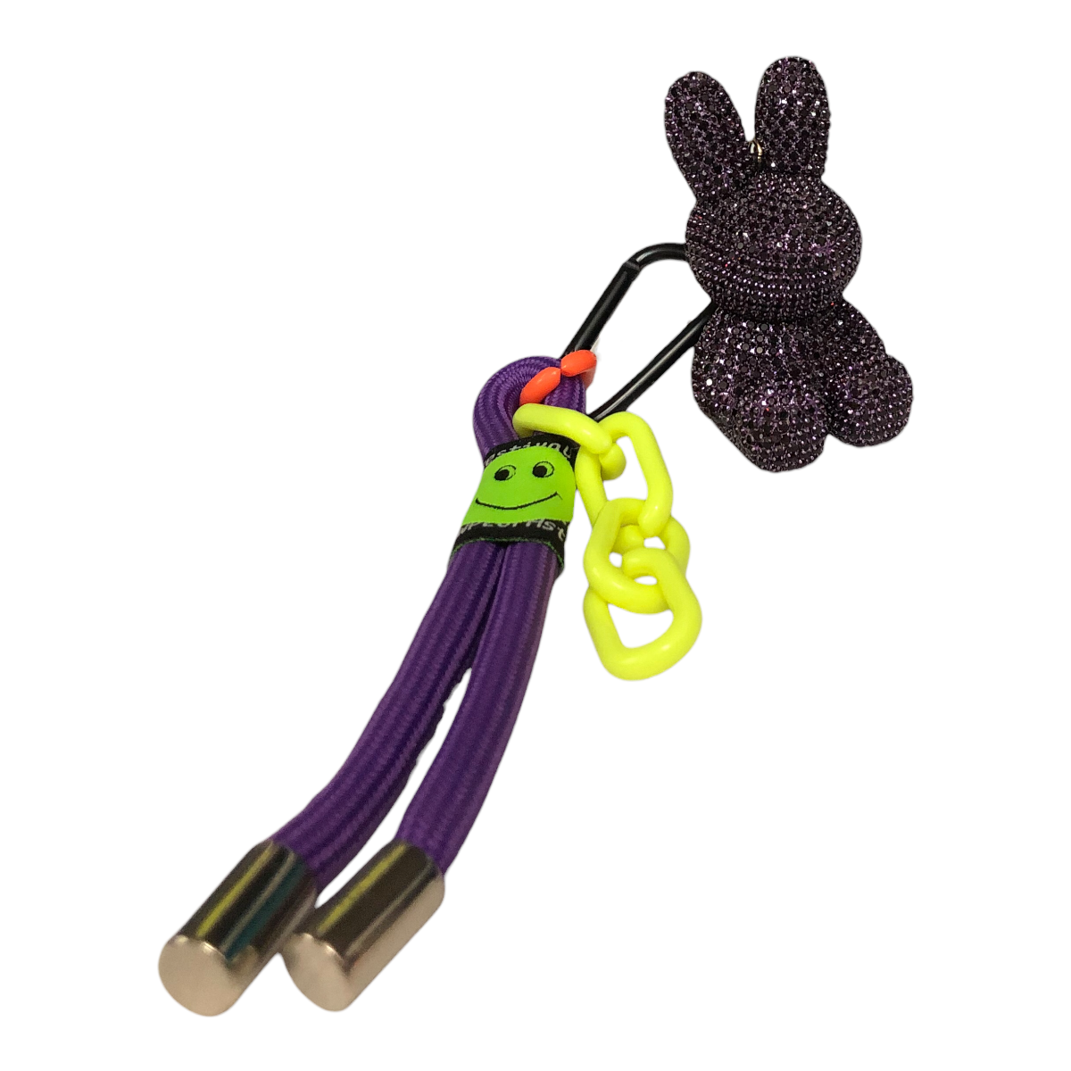 Llavero Pedrería Conejo Color Morado