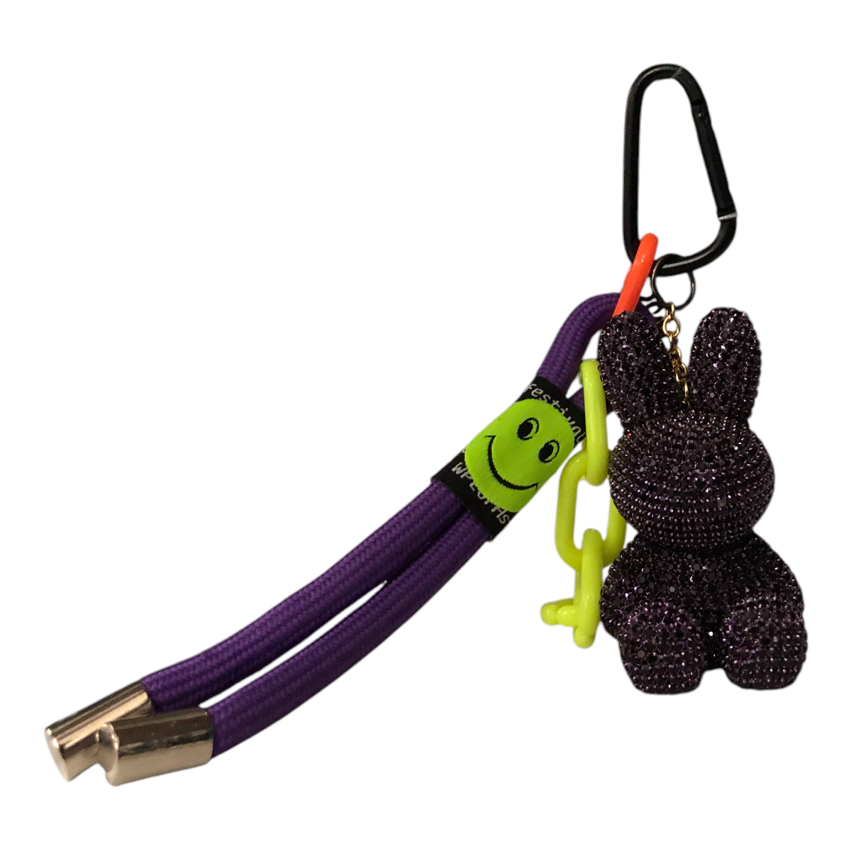 Llavero Pedrería Conejo Color Morado