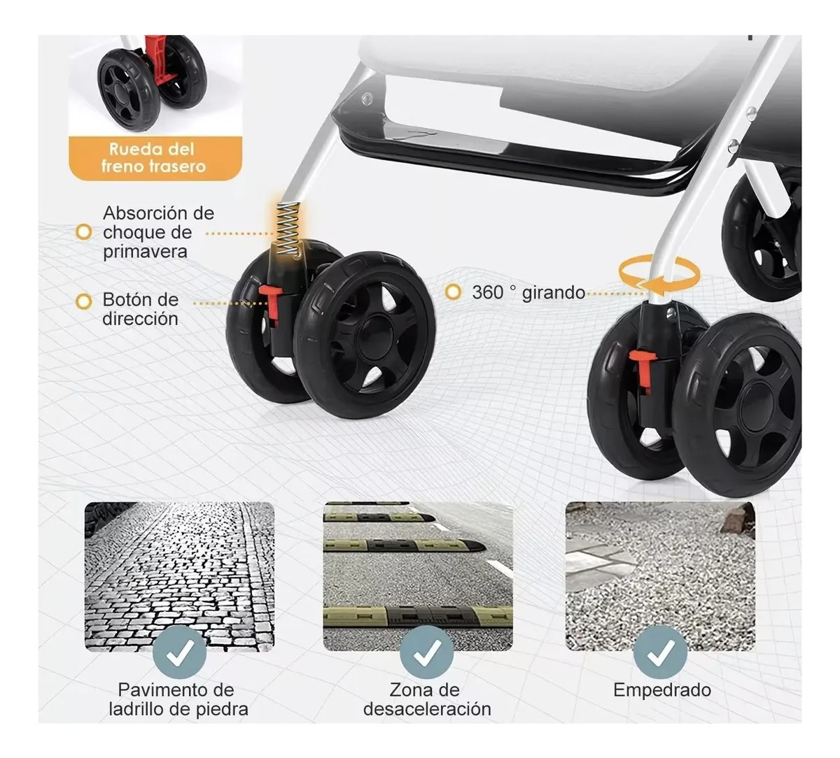 Carriola Carreola De Bastón Plegable Toplinc Para Bebé