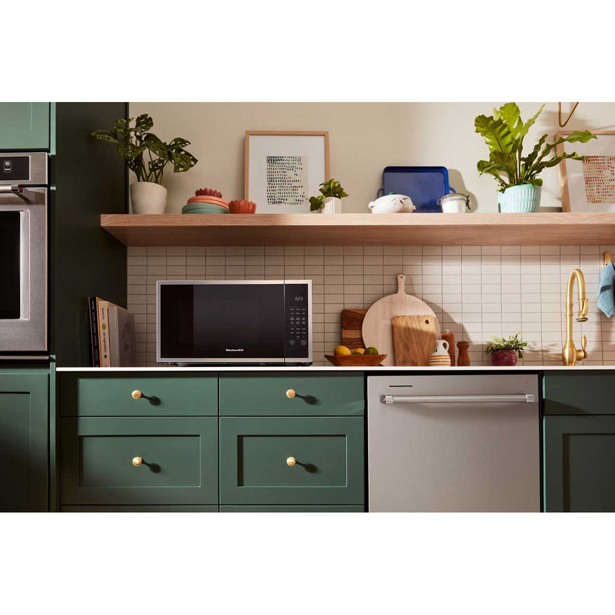 Microondas de Encimera KitchenAid KMCS122RPS 1.6p³ Acero inoxidable (Reemplaza KMCS1016GSS)