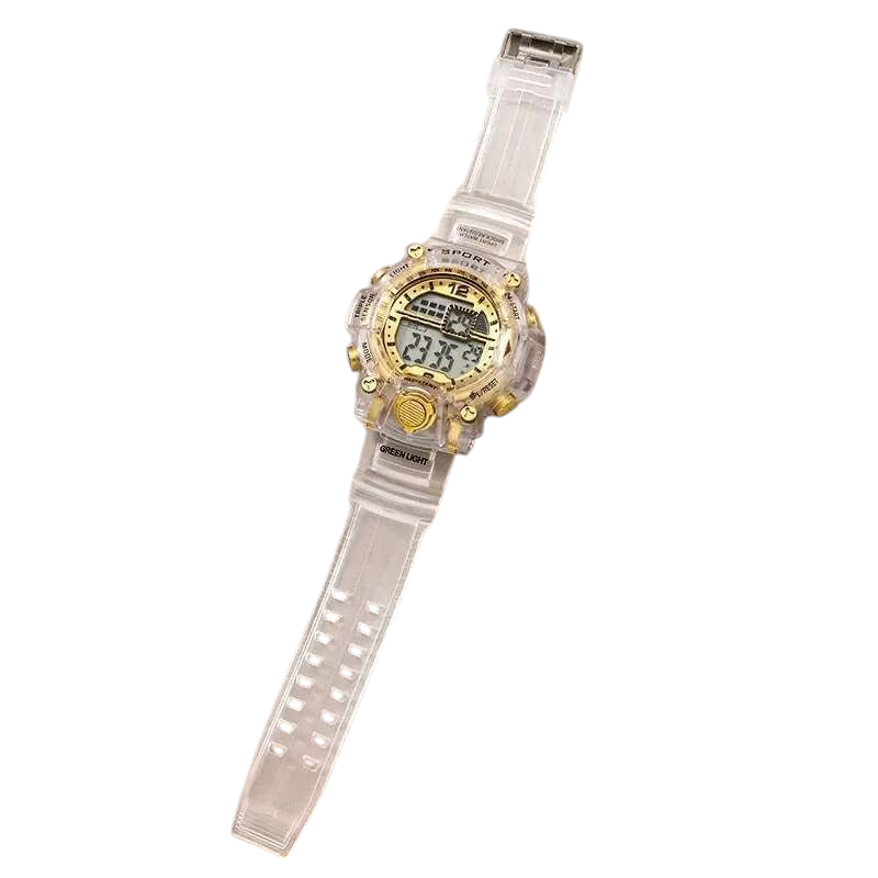 Reloj sport transparente digital .