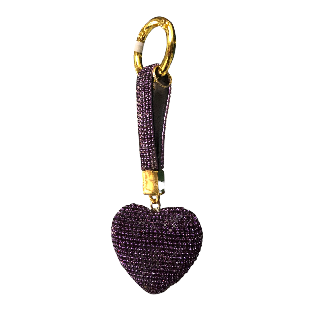 Llavero Corazón Pedrería Color Morado