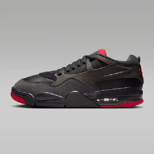 Tenis Air Jordan 4 RM Negro/rojo Hombre Tallas #25.5 al #30