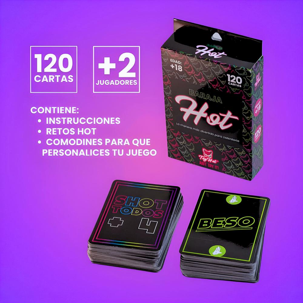 Juego De Cartas Baraja Hot Para Parejas ToyHot 60 Piezas