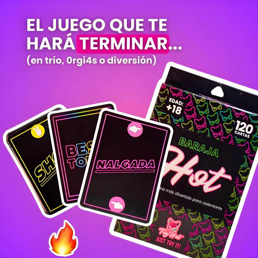 Juego De Cartas Baraja Hot Para Parejas ToyHot 60 Piezas