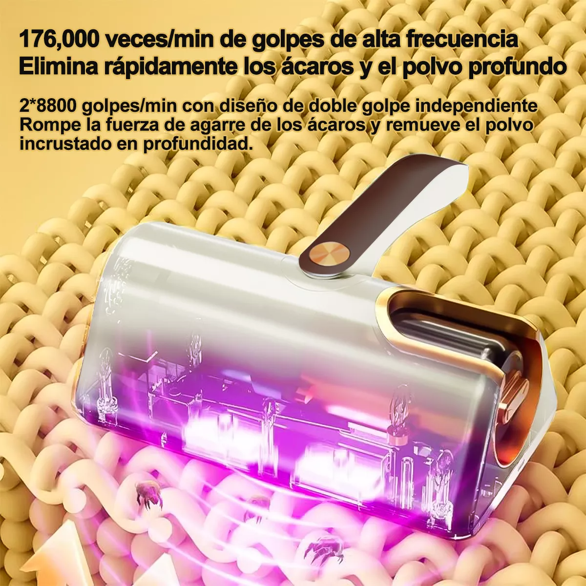Aspirador Cama 20000pa Light Uv Desinfectant Eliminar Ácaro