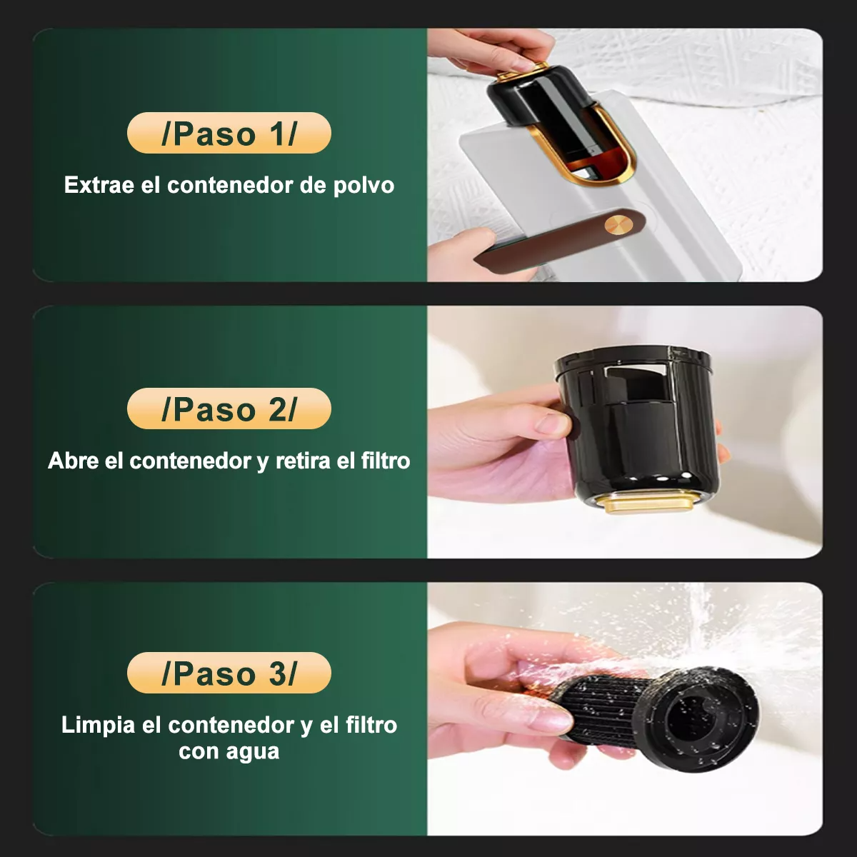 Aspirador Cama 20000pa Light Uv Desinfectant Eliminar Ácaro