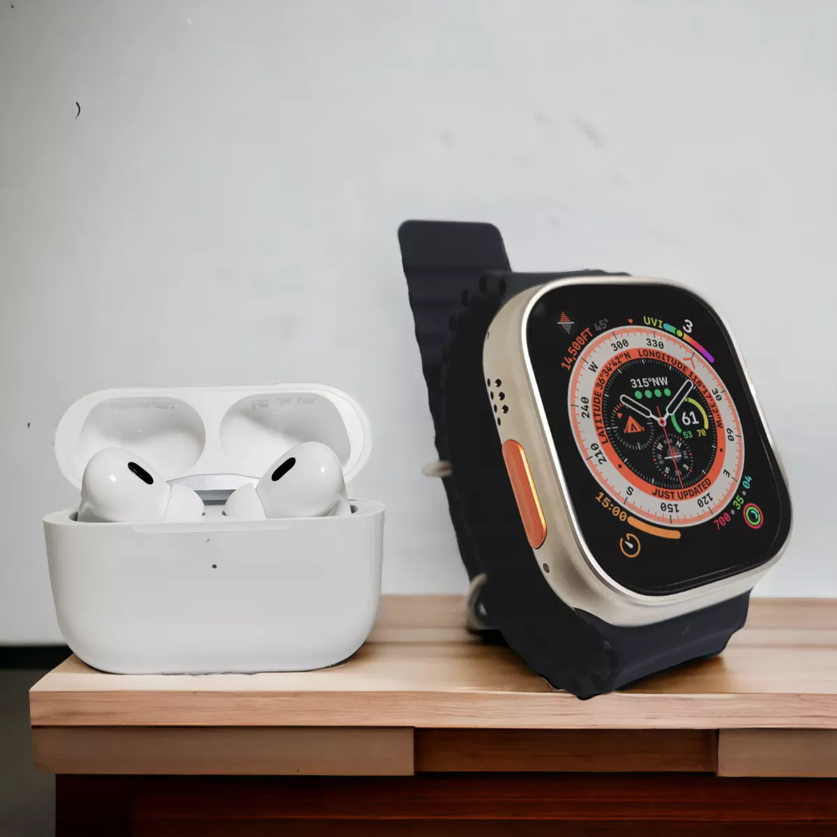 Kit 6 En 1 Mxpro Smartwatch Más Accesorios Naranja
