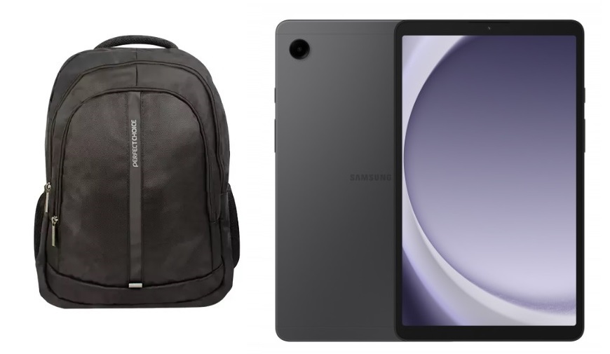 Combo Tablet Samsung Galaxy Tab A9 color Gris Incluye Mochila para laptop