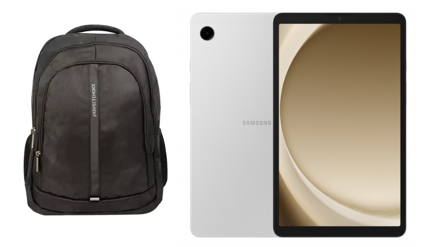 Combo Tablet Samsung Galaxy Tab A9 color Plata Incluye Mochila para laptop