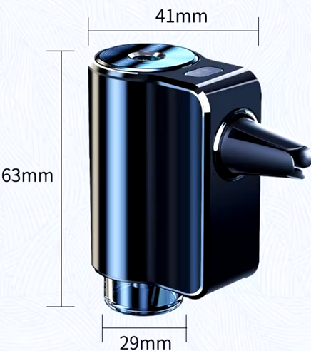Difusor de Aromaterapia para Coche Inteligente | Ambientador con 3 Humidificadores Ajustables y Difusor de Aceites Esenciales