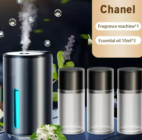 Difusor de Aromaterapia para Coche Inteligente | Ambientador con 3 Humidificadores Ajustables y Difusor de Aceites Esenciales