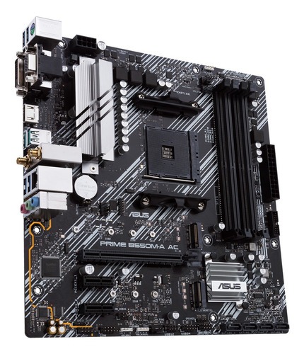 Tarjeta Madre Asus Prime B550m-a Ac Pcie 4.0 Dual M.2