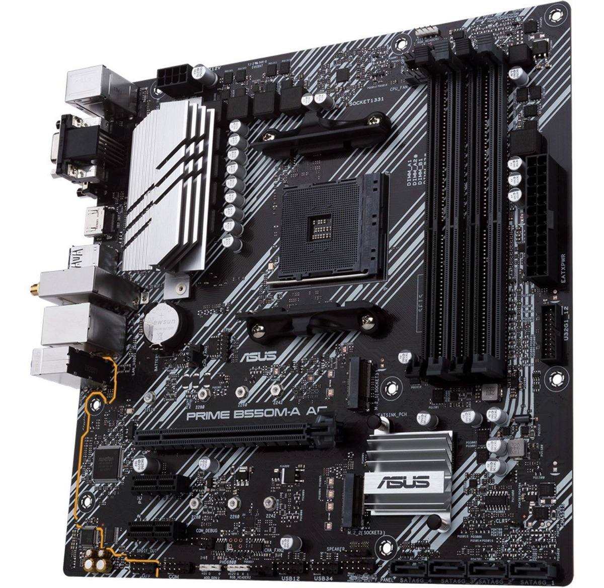 Tarjeta Madre Asus Prime B550m-a Ac Pcie 4.0 Dual M.2