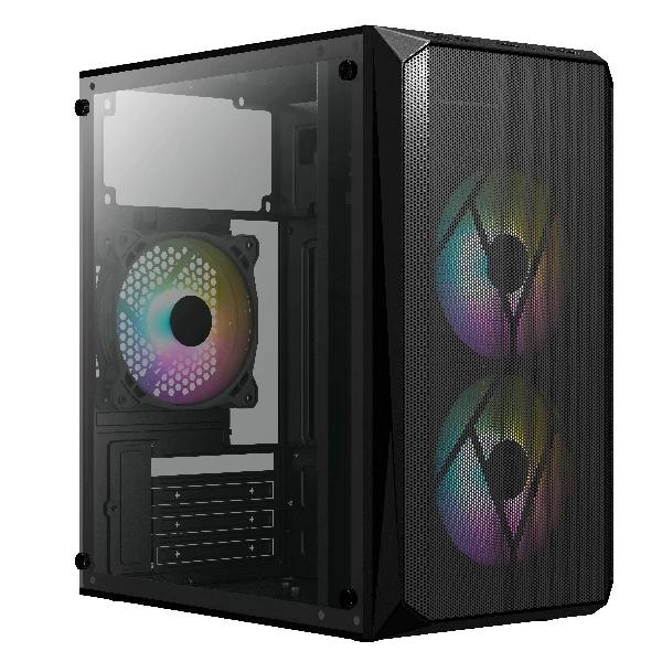 Acteck GABINETE ACTECK DOOM M-ATX F. ATX PLUS 500W USB 3.0 NEGRO AC-935739